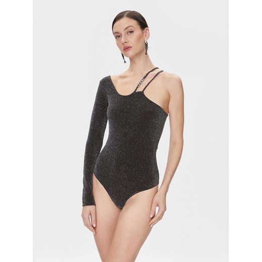 Hugo Body Nakaris 50499303 Czarny Slim Fit ze sklepu MODIVO w kategorii Bluzki damskie - zdjęcie 182650797