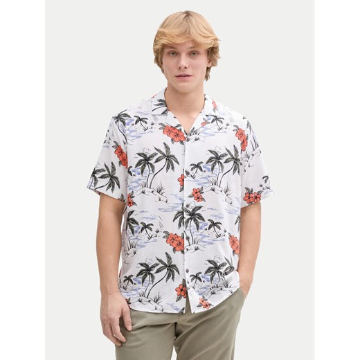 Tom Tailor Denim Koszula 1045191 Biały Relaxed Fit ze sklepu MODIVO w kategorii Koszule męskie - zdjęcie 182650856