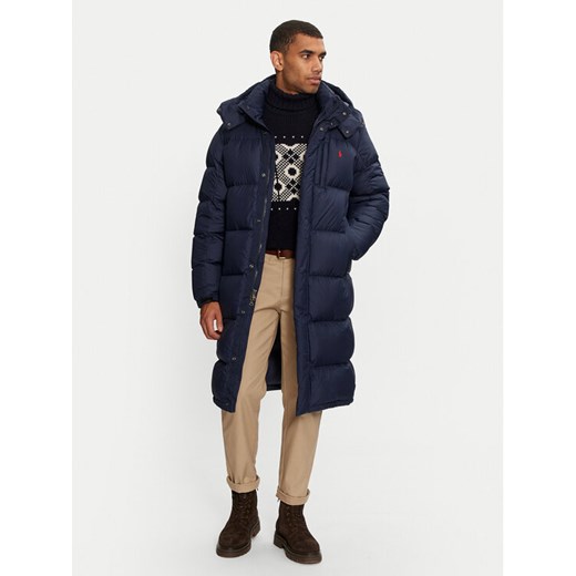 Polo Ralph Lauren Kurtka puchowa 710962406001 Granatowy Relaxed Fit ze sklepu MODIVO w kategorii Kurtki męskie - zdjęcie 182650907