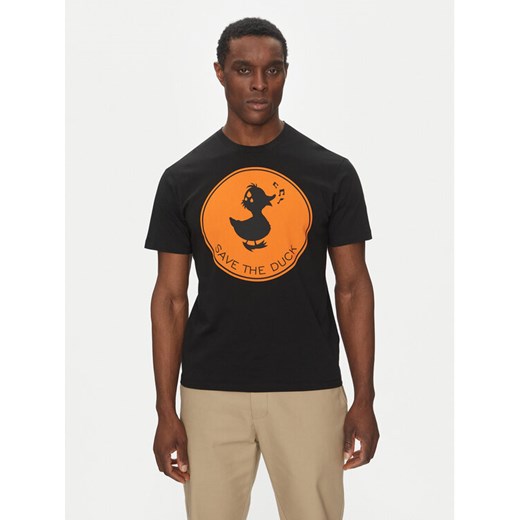 Save The Duck T-Shirt DT0825M BESY20 Czarny Regular Fit ze sklepu MODIVO w kategorii T-shirty męskie - zdjęcie 182651037