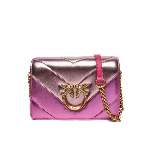 Pinko Torebka Lowe Click Mini 100067 A1YA Różowy ze sklepu MODIVO w kategorii Kopertówki - zdjęcie 182651086