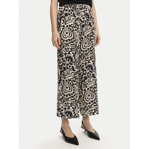 Weekend Max Mara Spodnie materiałowe Reed 2515131082 Czarny Regular Fit ze sklepu MODIVO w kategorii Spodnie damskie - zdjęcie 182651146