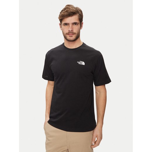 The North Face T-Shirt NF0A880S Czarny Regular Fit ze sklepu MODIVO w kategorii T-shirty męskie - zdjęcie 182651185