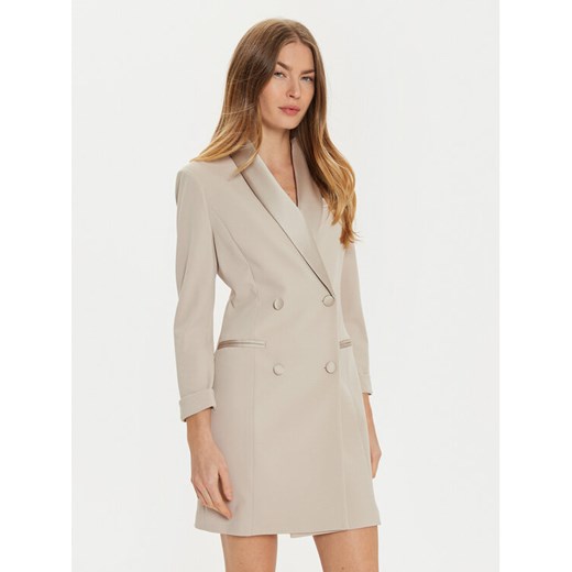 Imperial Sukienka koktajlowa AFAXIAW Beżowy Slim Fit ze sklepu MODIVO w kategorii Sukienki - zdjęcie 182651235