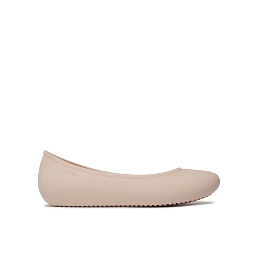 Crocs Baleriny Brooklyn Flat 209384 Biały ze sklepu MODIVO w kategorii Balerinki - zdjęcie 182651245