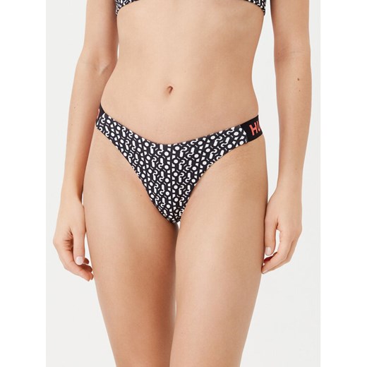 HUGO Dół od bikini Monogram 50534946 Czarny ze sklepu MODIVO w kategorii Stroje kąpielowe - zdjęcie 182651279