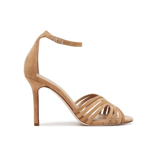 LAUREN RALPH LAUREN Sandały Allie 802966856001 Beżowy ze sklepu MODIVO w kategorii Sandały damskie - zdjęcie 182651288