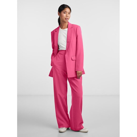 Pieces Spodnie materiałowe Bossy 17140744 Różowy Loose Fit ze sklepu MODIVO w kategorii Spodnie damskie - zdjęcie 182651337