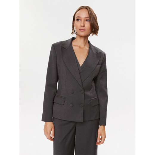 MVP Wardrobe Marynarka Meda MVPI3GI087.BTE0175 Szary Regular Fit ze sklepu MODIVO w kategorii Marynarki damskie - zdjęcie 182651345