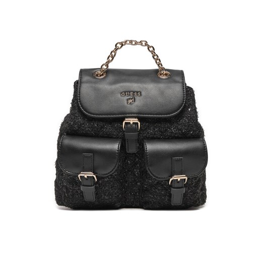 Guess Plecak Tweed Backpack J4BZ36 WGLX0 Czarny ze sklepu MODIVO w kategorii Plecaki dla dzieci - zdjęcie 182651355