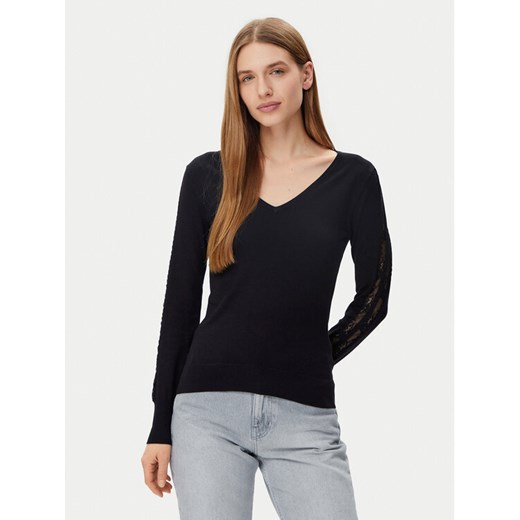 Morgan Sweter 251-MIELO Czarny Slim Fit ze sklepu MODIVO w kategorii Swetry damskie - zdjęcie 182651447