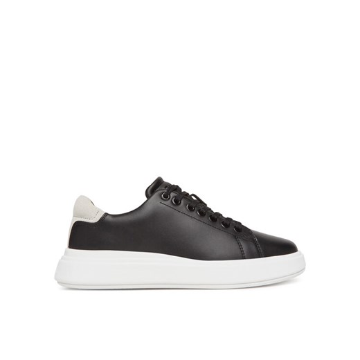 Calvin Klein Sneakersy Cupsole Lace Up - Suede Bt HW0HW02404 Czarny ze sklepu MODIVO w kategorii Buty sportowe damskie - zdjęcie 182651486