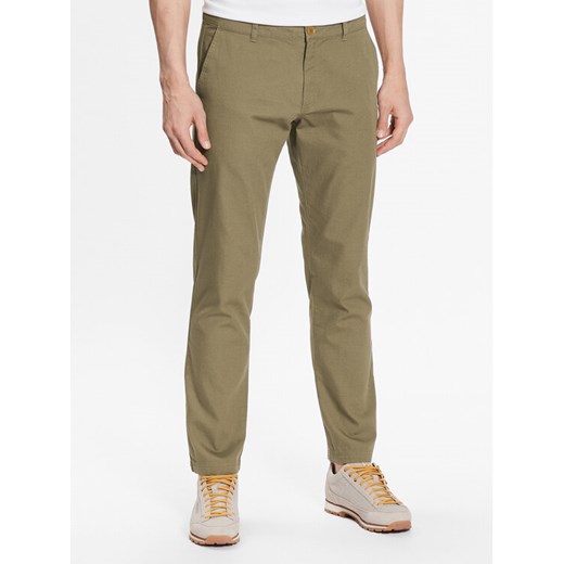 Helly Hansen Chinosy Dock 34274 Brązowy Regular Fit ze sklepu MODIVO w kategorii Spodnie męskie - zdjęcie 182651488