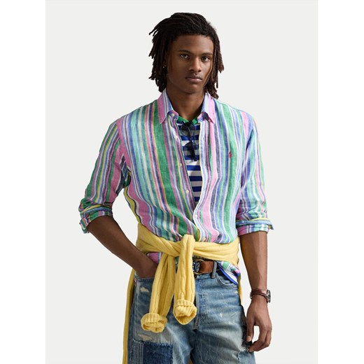 Polo Ralph Lauren Koszula 710968973001 Kolorowy Custom Fit ze sklepu MODIVO w kategorii Koszule męskie - zdjęcie 182651546