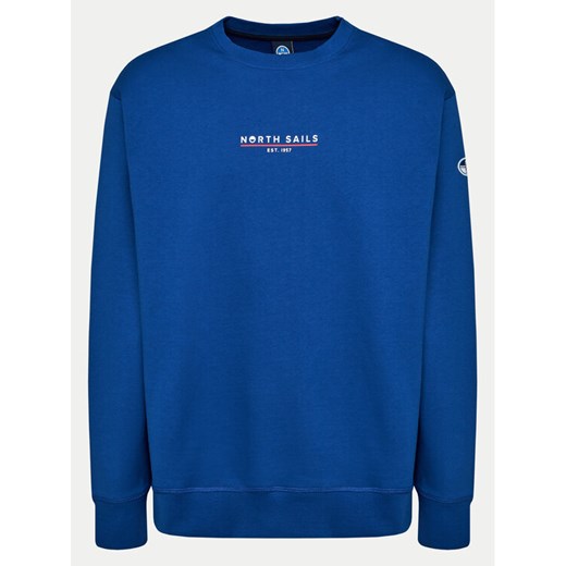North Sails Bluza 691226 Niebieski Comfort Fit ze sklepu MODIVO w kategorii Bluzy męskie - zdjęcie 182651548
