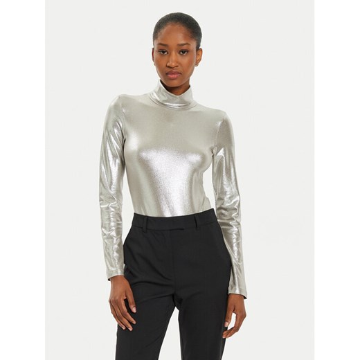 Marella Body Altari 2423946027 Srebrny Slim Fit ze sklepu MODIVO w kategorii Bluzki damskie - zdjęcie 182651579