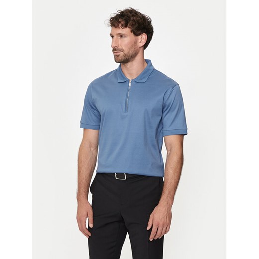 Boss Polo Polston 11 50513375 Niebieski Slim Fit ze sklepu MODIVO w kategorii T-shirty męskie - zdjęcie 182651626