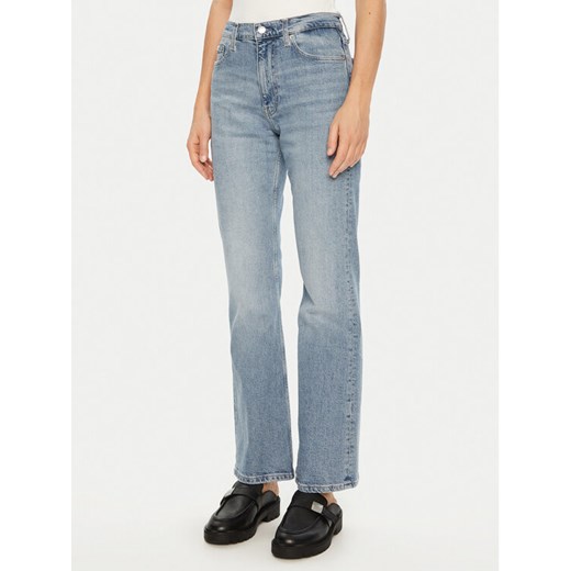 Calvin Klein Jeans Jeansy Authentic J20J225001 Niebieski Bootcut Fit ze sklepu MODIVO w kategorii Jeansy damskie - zdjęcie 182651629