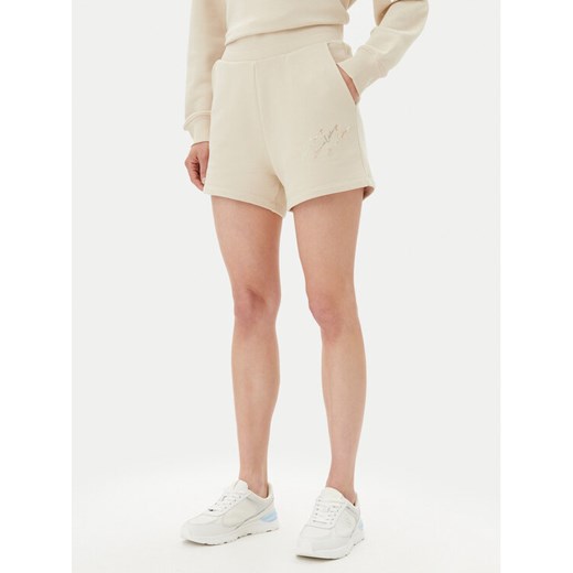 Armani Exchange Szorty sportowe XW000598 AF11852 U1092 Beżowy Regular Fit ze sklepu MODIVO w kategorii Szorty - zdjęcie 182651646