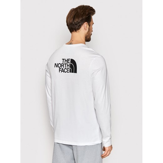 The North Face Longsleeve Easy NF0A2TX1 Biały Regular Fit ze sklepu MODIVO w kategorii T-shirty męskie - zdjęcie 182651669