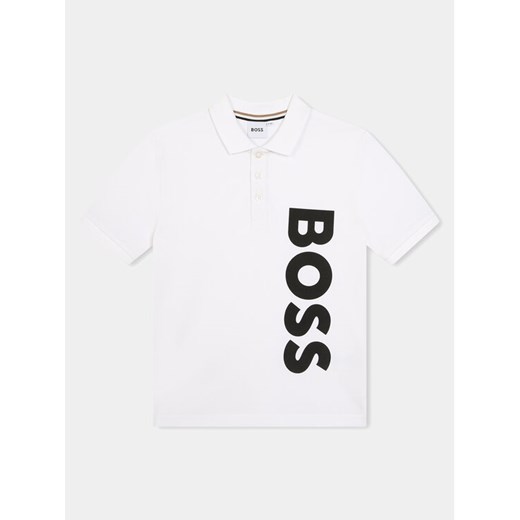 Boss Polo J50703 D Biały Regular Fit ze sklepu MODIVO w kategorii T-shirty chłopięce - zdjęcie 182651725
