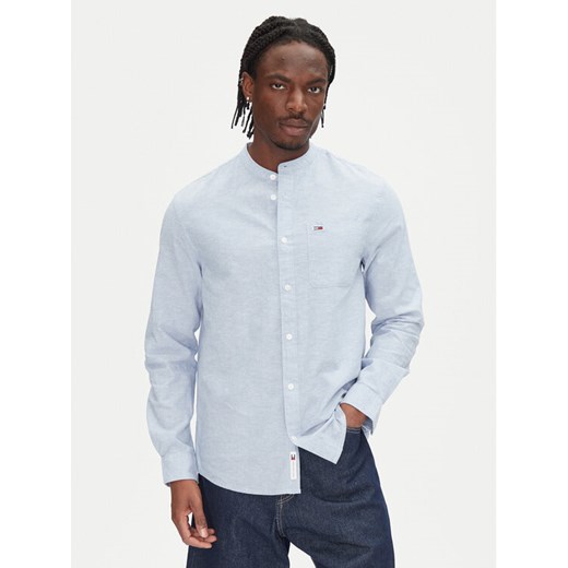 Tommy Jeans Koszula DM0DM20876 Niebieski Regular Fit ze sklepu MODIVO w kategorii Koszule męskie - zdjęcie 182651779
