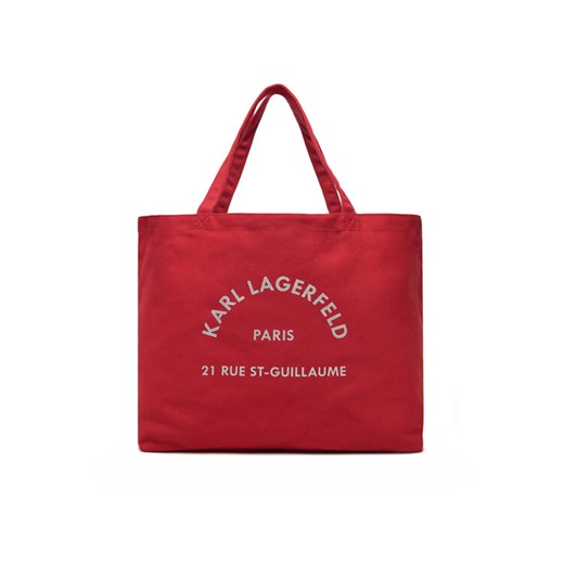 KARL LAGERFELD Torebka A1W50006 Czerwony ze sklepu MODIVO w kategorii Torby Shopper bag - zdjęcie 182651858