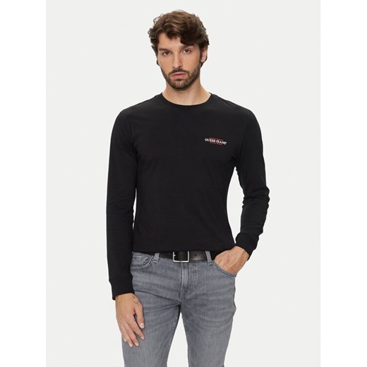 Guess Jeans T-Shirt 166061 Czarny Classic Fit ze sklepu MODIVO w kategorii T-shirty męskie - zdjęcie 182651886