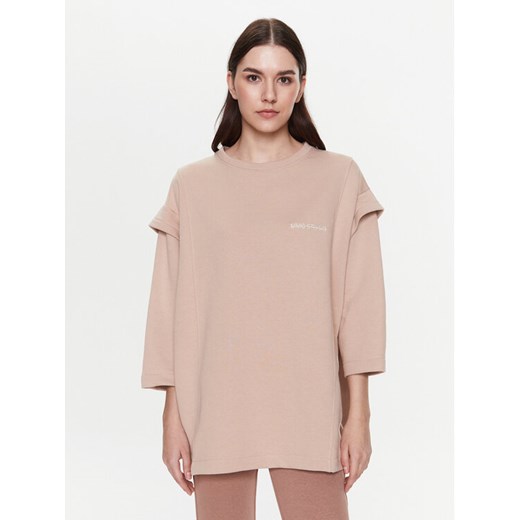 MMC Studio Bluza Loretta Beżowy Relaxed Fit ze sklepu MODIVO w kategorii Bluzy damskie - zdjęcie 182651955