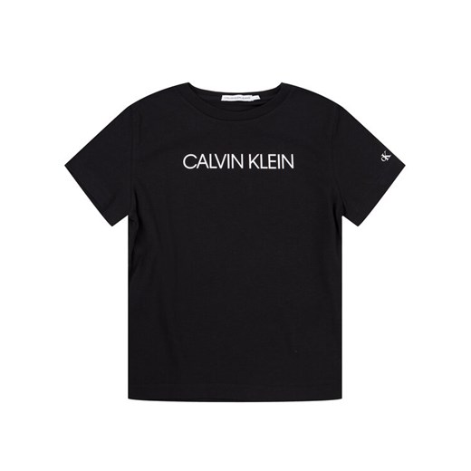 Calvin Klein Jeans T-Shirt Institutional SS IB0IB00347 Biały Regular Fit ze sklepu MODIVO w kategorii T-shirty chłopięce - zdjęcie 182651976