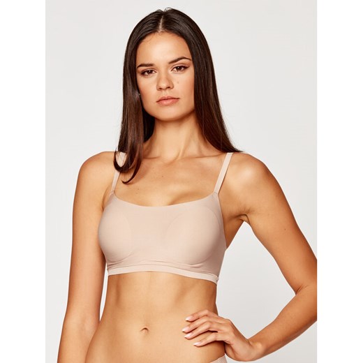 Chantelle Biustonosz top Soft Stretch C16A20 Beżowy ze sklepu MODIVO w kategorii Biustonosze - zdjęcie 182652037