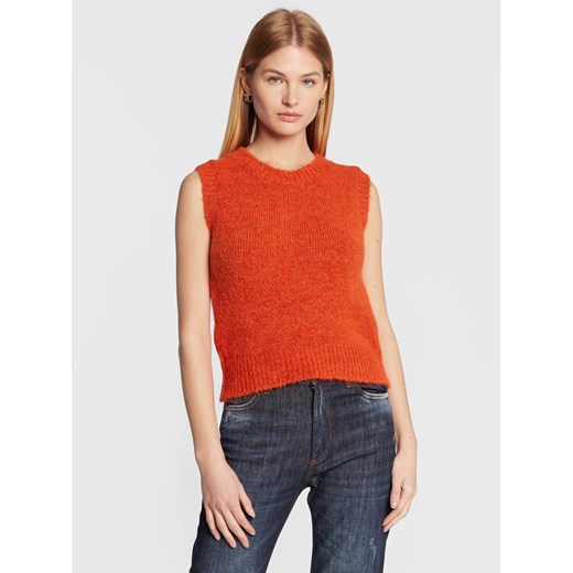 Sisley Sweter 102VM101X Pomarańczowy Regular Fit ze sklepu MODIVO w kategorii Swetry damskie - zdjęcie 182652086