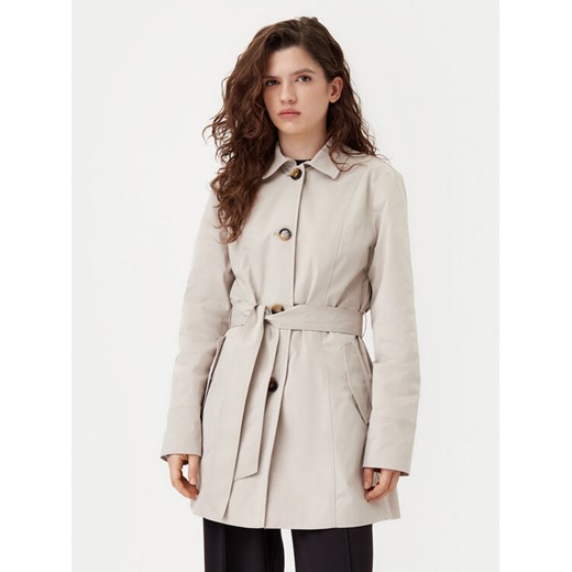JDY Trencz Isadora 15338506 Beżowy Regular Fit ze sklepu MODIVO w kategorii Płaszcze damskie - zdjęcie 182652087