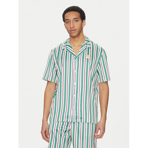 Fila Koszula Lastro FAM0926 Zielony Regular Fit ze sklepu MODIVO w kategorii Koszule męskie - zdjęcie 182652107