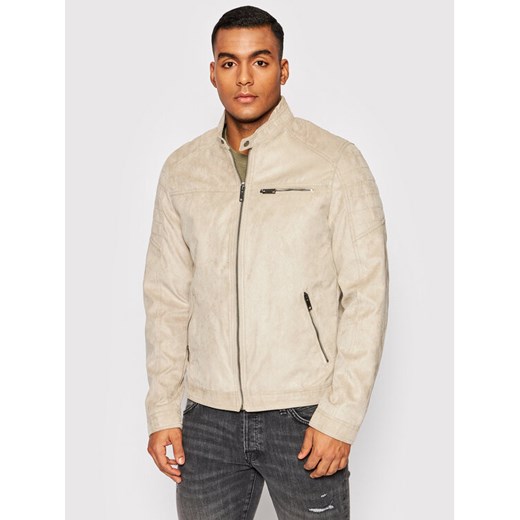 Jack&Jones Kurtka z imitacji skóry Rocky 12147218 Beżowy Regular Fit ze sklepu MODIVO w kategorii Kurtki męskie - zdjęcie 182652109