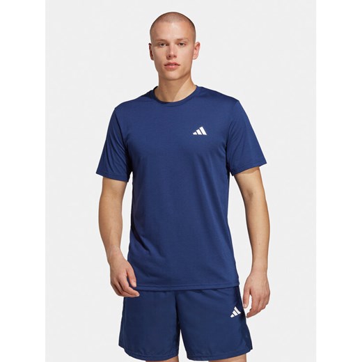adidas Koszulka techniczna Train Essentials IC7422 Niebieski Regular Fit ze sklepu MODIVO w kategorii T-shirty męskie - zdjęcie 182652218