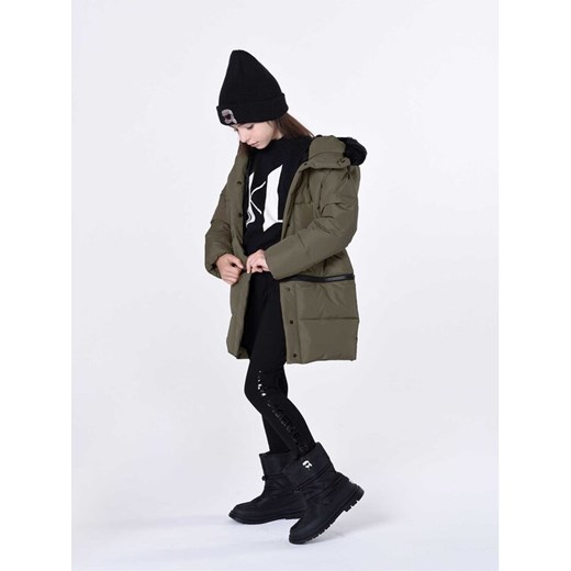 Karl Lagerfeld Kids Legginsy Z14213 D Czarny Slim Fit ze sklepu MODIVO w kategorii Spodnie dziewczęce - zdjęcie 182652288