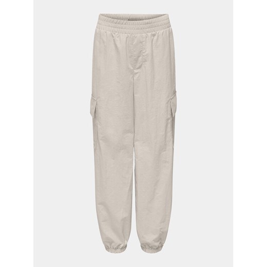 Kids ONLY Joggery Echo 15304165 Écru Loose Fit ze sklepu MODIVO w kategorii Spodnie dziewczęce - zdjęcie 182652348