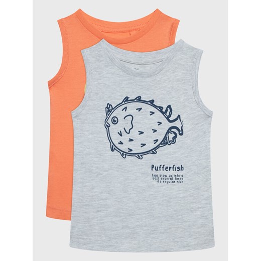 Zippy Komplet 2 t-shirtów ZBBAP0303 23017 Kolorowy Regular Fit ze sklepu MODIVO w kategorii Koszulki niemowlęce - zdjęcie 182652355