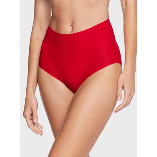 Chantelle Figi klasyczne z wysokim stanem Soft Stretch C26470 Czerwony ze sklepu MODIVO w kategorii Majtki damskie - zdjęcie 182652368
