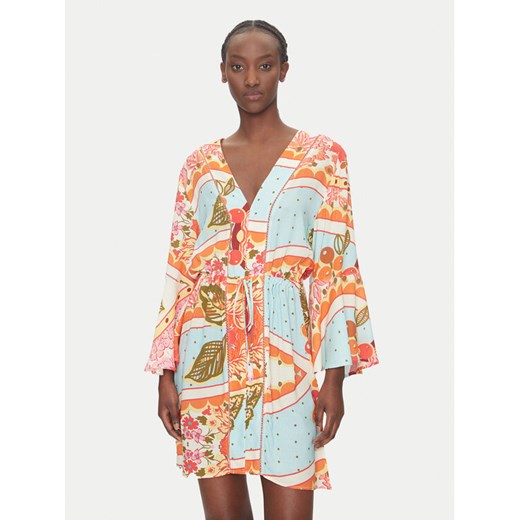 Maaji Sukienka plażowa Floral Groove Joy PT2472CPO010 Kolorowy Relaxed Fit ze sklepu MODIVO w kategorii Odzież plażowa - zdjęcie 182652416