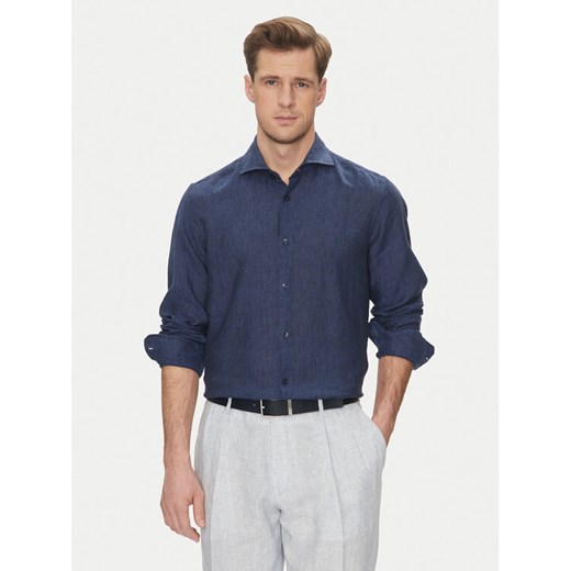 JOOP! Koszula 17 JSH-146Pai-W 30046075 Granatowy Slim Fit ze sklepu MODIVO w kategorii Koszule męskie - zdjęcie 182652478