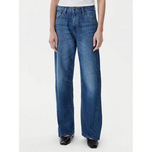 BOSS Jeansy Crossroad Super 50542511 Niebieski Wide Leg ze sklepu MODIVO w kategorii Jeansy damskie - zdjęcie 182652507