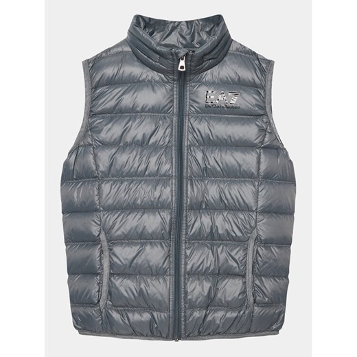 EA7 Emporio Armani Kamizelka 8NBQ02 BN29Z 1977 Szary Regular Fit ze sklepu MODIVO w kategorii Kamizelki chłopięce - zdjęcie 182652515