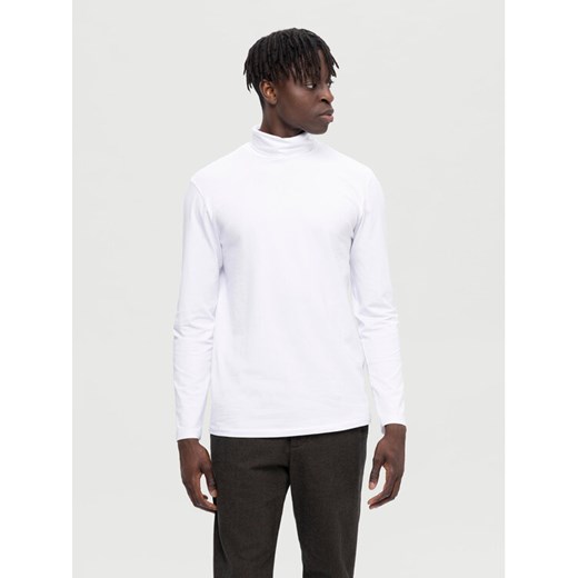Selected Homme Golf 16081962 Biały Regular Fit ze sklepu MODIVO w kategorii Swetry męskie - zdjęcie 182652525