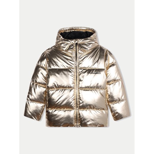 Karl Lagerfeld Kids Kurtka zimowa Z30234 S Złoty Regular Fit ze sklepu MODIVO w kategorii Kurtki dziewczęce - zdjęcie 182652536