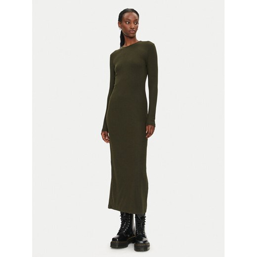 ONLY Sukienka dzianinowa Emma 15331089 Zielony Slim Fit ze sklepu MODIVO w kategorii Sukienki - zdjęcie 182652539