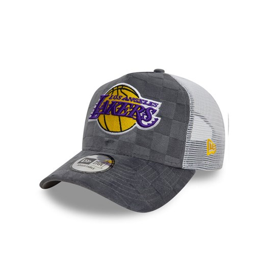 New Era Czapka z daszkiem Los Angeles Lakers Tonal Check 60595261 Szary New Era OS MODIVO