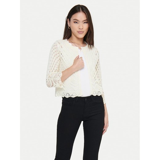JDY Kardigan Sun 15184486 Écru Regular Fit ze sklepu MODIVO w kategorii Swetry damskie - zdjęcie 182652567