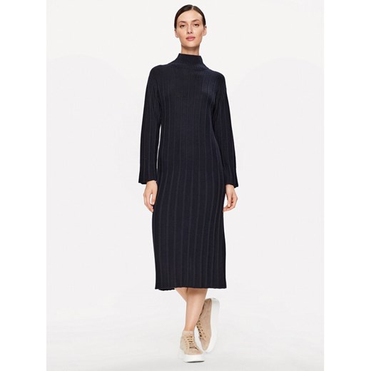 Max Mara Leisure Sukienka dzianinowa Arezzo 2333260136 Granatowy Regular Fit ze sklepu MODIVO w kategorii Sukienki - zdjęcie 182652569